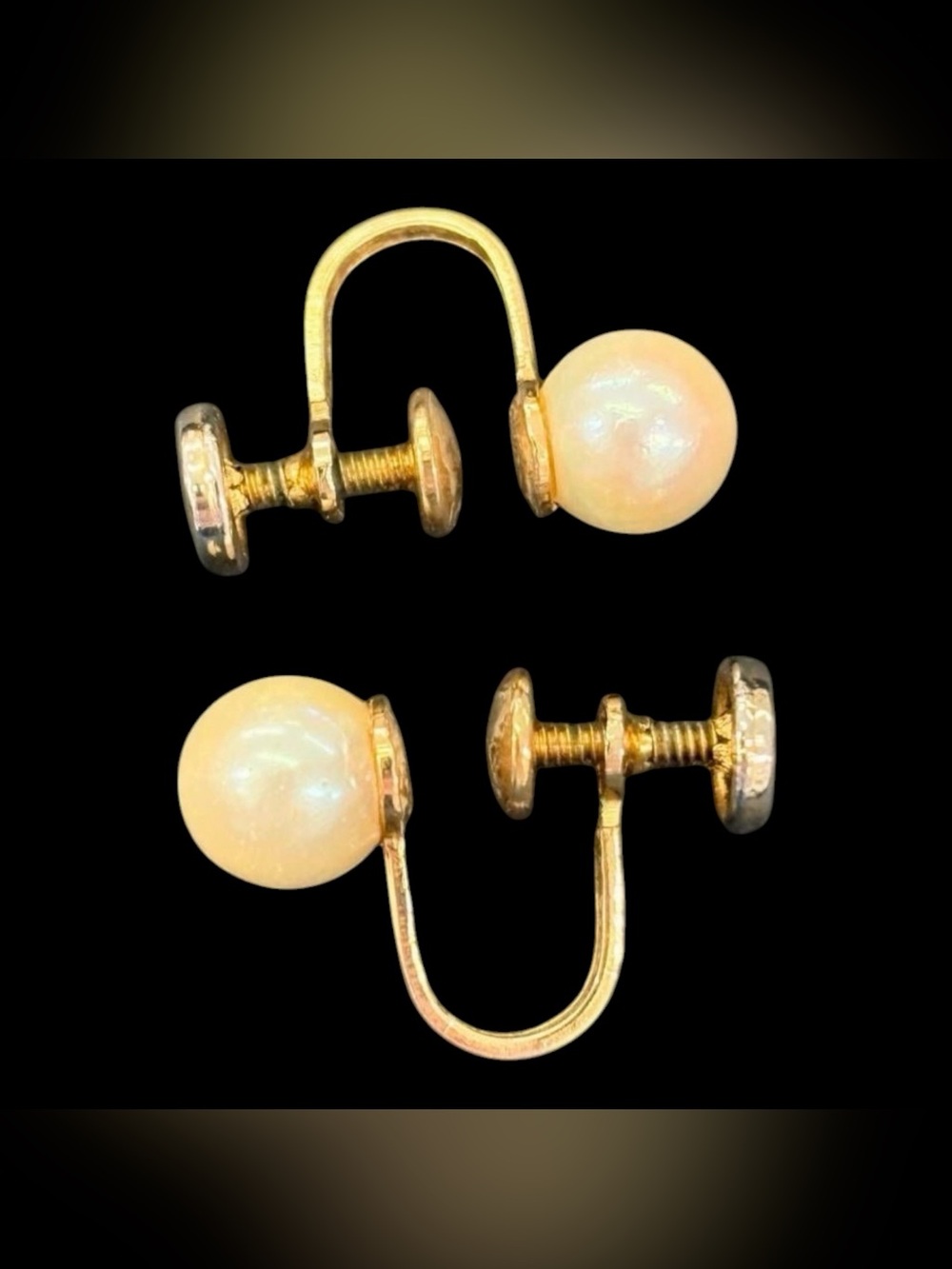 Classic Pearl Screw-Back Earrings - 12kt Gold Filled